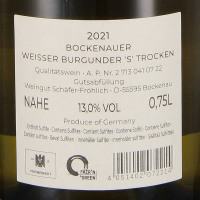 2021 Weissburgunder "S" trocken, Weingut Schäfer-Fröhlich, Nahe