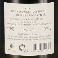 2021 Riesling Felseneck trocken, VDP.Grosses Gewächs, Weingut Schäfer-Fröhlich, Nahe