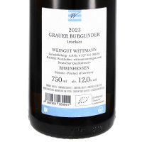 2023 Grauer Burgunder bio, Wittmann, Westhofen/Wonnegau biodyn bio