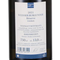 2021 Weisser Burgunder Réserve; Wittmann, Westhofen/Wonnegau
