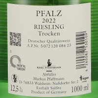 2022 Riesling trocken LITER, Karl Pfaffmann, Pfalz