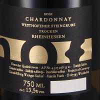 2021 Chardonnay RR Steingrube, Seehof / Florian Fauth, Westhofen, Rheinhessen