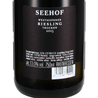 2023 Riesling M, Seehof / Florian Fauth, Westhofen, Rheinhessen