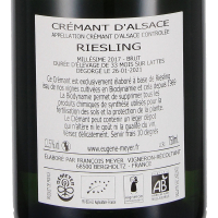 2017 Crémant d`Alsace AOC Riesling Brut; Eugène Meyer, Alsace