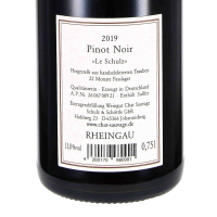 2019 Pinot Noir Le Schulz, Weingut Chat Sauvage, Rheingau