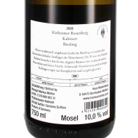 2020 Riesling Kabinett feinherb Kinheimer Rosenberg; Weingut Markus Molitor, Mosel