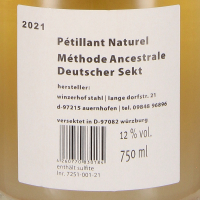 2021 Petillant Naturel Fumé 2021, Deutscher Sekt Méthode Ancestrale; Winzerhof Stahl, Franken