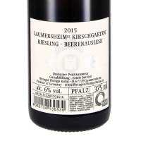 2015 Riesling Kirschgarten Beerenauslese edelsüß HALBE FLASCHE; Weingut Philipp Kuhn, Pfalz
