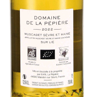 2022 Muscadet Sèvre et Maine sur Lie AOC; Domaine de la Pépière