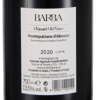 2020 Montepulciano dAbruzzo DOC I Vasari Old Vines, Cantina Fratelli Barba