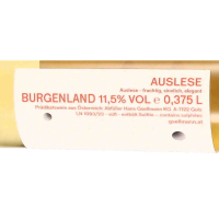 Auslese Weissburgunder, Riesling, Welschriesling, Rotgipfler, Traminer, halbe Flasche, Andreas Gsellmann, Neusiedlersee