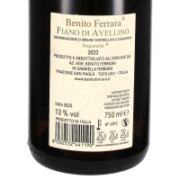 2022 Fiano di Avellino DOCG Sequenzha; Az. Agr. Benito Ferrara