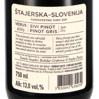 2023 Pinot Gris Sivi Kakovostno Vino ZGP, VERUS Vinogradi
