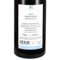 2023 Riesling NIERSTEINER VDP. Aus Ersten Lagen; Wittmann, Westhofen/Wonnegau