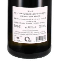 2022 Riesling Felsenberg trocken, VDP.Grosses Gewächs, Weingut Schäfer-Fröhlich, Nahe