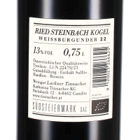 2022 Weissburgunder Steinbach; Erste STK Lage, Weingut Lackner-Tinnacher, Südsteiermark