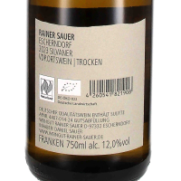2023 Silvaner Escherndorf Muschelkalk VDP.Ortswein; Weingut Rainer Sauer, Franken