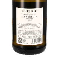 2024 Auxerrois Vom Kalkstein, Weingut Seehof / Florian Fauth