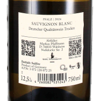 2024 Sauvignon Blanc trocken, Weingut Karl Pfaffmann, Pfalz