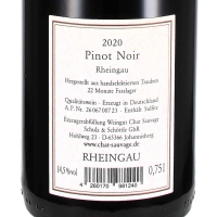 2020 Rheingau Pinot Noir QbA, Weingut Chat Sauvage, Rheingau