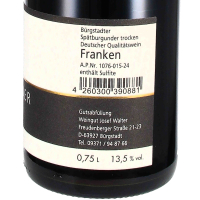 2020 Walters Spätburgunder Bürgstadt, Weingut Walter, Franken