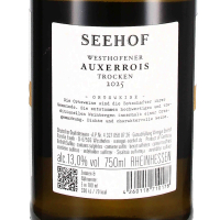 2025 Auxerrois Vom Kalkstein, Weingut Seehof / Florian Fauth