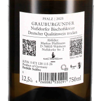 2025 Grauburgunder Bischofskreuz trocken, Weingut Karl Pfaffmann, Pfalz