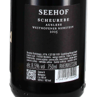 2025 Scheurebe Auslese Morstein QbA, Weingut Seehof/Florian Fauth, Rheinhessen