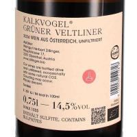 2024 Grüner Veltliner Kalkvogel; Weingut Herbert Zillinger, Weinviertel