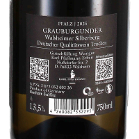 2025 Grauburgunder Selection Walsheimer Silberberg trocken, Weingut Karl Pfaffmann, Pfalz