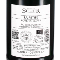 Blanc de Blanc "La Petite", Weingut Wolfgang Seher, Weinviertel