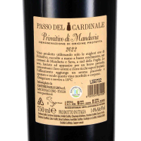 2022 Passo del Cardinale Primitivo di Manduria, Cantina Paolo Leo