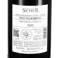2023 Grüner Veltliner Weinviertel DAC Reserve Feuerberg, Weingut Wolfgang Seher, Weinviertel