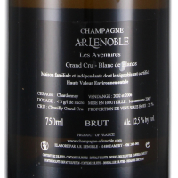 Champagne AR Lenoble Les Aventures Grand Cru Chouilly Blanc de Blancs 2002-2006, in Geschenkverpackung, Champagne A.R Lenoble